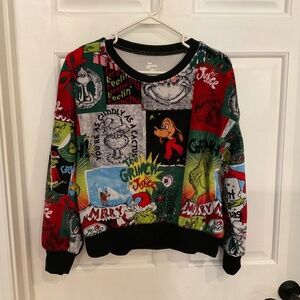 Grinch velour shirt,Justice large.